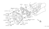 Diagram for Nissan Quest Timing Cover - 13500-0B700