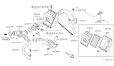 Diagram for Nissan Quest Air Duct - 16554-1B001