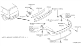 Diagram for 1996 Nissan Quest Bumper - 85022-0B226