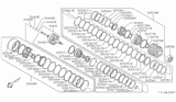 Diagram for 1993 Nissan Maxima Transfer Case Output Shaft Snap Ring - 31506-80X04