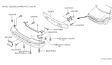 Diagram for 1995 Nissan Quest Bumper - 62022-1B225