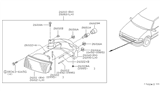 Diagram for Nissan Altima Headlight Bulb - 26296-9B901