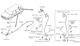 Diagram for Nissan Quest Door Latch Assembly - 90550-0B021