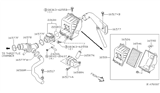 Diagram for 1994 Nissan Quest Air Duct - 16578-0B000