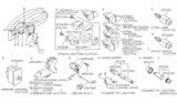 Diagram for 1993 Nissan Quest Cruise Control Switch - 25300-0B300