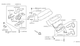 Diagram for 1994 Nissan Quest Exhaust Heat Shield - 16590-0B000