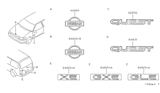 Diagram for 1998 Nissan Quest Emblem - 65890-0B000