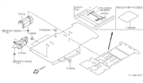 Diagram for 1996 Nissan Quest Exhaust Heat Shield - 74750-0B700