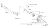 Diagram for 1999 Nissan Quest Axle Beam - 43009-0B001