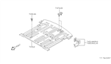 Diagram for 1993 Nissan Quest Floor Pan - 74512-0B030