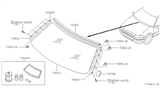 Diagram for 1996 Nissan Quest Windshield - 72700-1B002