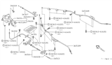 Diagram for 2001 Nissan Quest Parking Brake Cable - 36531-0B701