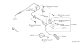 Diagram for 1993 Nissan Quest Accelerator Cable - 18201-0B001