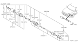 Diagram for 1995 Nissan Quest Axle Shaft - 39210-7B015