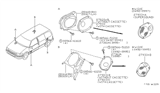 Diagram for 1995 Nissan Quest Car Speakers - 28148-0B000