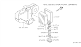 Diagram for 1993 Nissan Quest A/C Expansion Valve - 92200-0B700