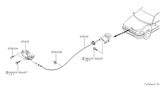 Diagram for 1993 Nissan Quest Hood Latch - 65601-0B000