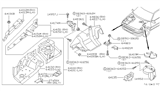 Diagram for 1997 Nissan Quest Wheelhouse - 64838-0B000