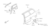 Diagram for 1997 Nissan Quest Fuel Door - 78830-1B030