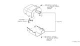 Diagram for 1997 Nissan Quest Steering Column Cover - 48470-1B028