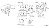 Diagram for 1995 Nissan Quest Air Bag Control Module - 28570-0B000