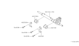 Diagram for 1997 Nissan Quest Rack & Pinion Bushing - 48377-0B000