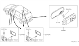 Diagram for 1998 Nissan Quest Interior Light Bulb - 26490-0B100