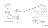 Diagram for 1993 Nissan Quest Sun Visor - 96400-0B711