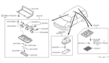 Diagram for Nissan Maxima Interior Light Bulb - 26232-F1100