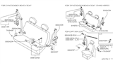 Diagram for 1995 Nissan Quest Seat Belt - 88844-0B726