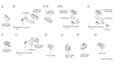 Diagram for 1997 Nissan Quest Fuel Line Clamps - 17571-60U00