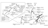 Diagram for 1990 Nissan 300ZX Window Regulator - 80720-30P00