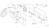 Diagram for Nissan 300ZX Brake Caliper Piston - 44126-43P00