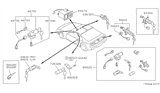 Diagram for Nissan 300ZX Ignition Lock Cylinder - 48700-44P25