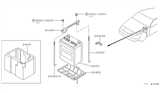 Diagram for Nissan Battery Tray - 24429-40P11