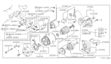 Diagram for Nissan Starter Motor - 23300-30P17