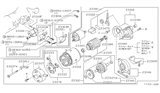 Diagram for Nissan 300ZX Starter Brush - 23378-30P10