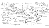 Diagram for Nissan 300ZX Control Arm Bracket - 54480-33P00