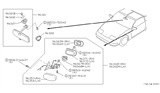 Diagram for Nissan 300ZX Mirror Cover - 96329-30P01