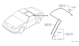 Diagram for 1996 Nissan 300ZX Door Seal - 76860-33P00