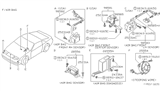 Diagram for 1991 Nissan 300ZX Clock Spring - B5554-44P00