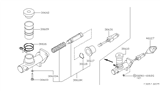 Diagram for 1995 Nissan 300ZX Clutch Master Cylinder - 30610-48P00