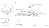 Diagram for 1994 Nissan 300ZX Relay Block - 25238-30P00