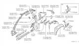 Diagram for 1992 Nissan 300ZX Wheelhouse - 76712-30P00