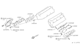 Diagram for 1996 Nissan 300ZX Exhaust Manifold - 14004-30P01