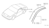 Diagram for Nissan 300ZX Door Seal - 76861-51P10