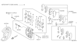 Diagram for Nissan Brake Bleeder Screw - 41128-A0100