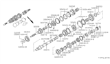 Diagram for 1994 Nissan 300ZX Output Shaft Bearing - 32203-C8016