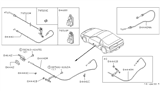 Diagram for Nissan 300ZX Fuel Door Release Cable - 90510-32P00