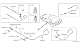 Diagram for 1995 Nissan 300ZX Door Handle - 84640-30P00